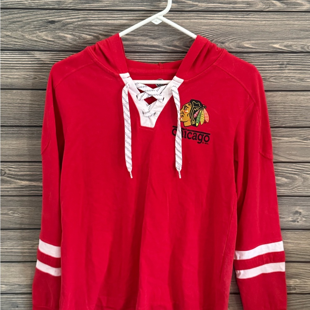 NHL Red Chicago BlackHawks Hoodie Medium (8/10)